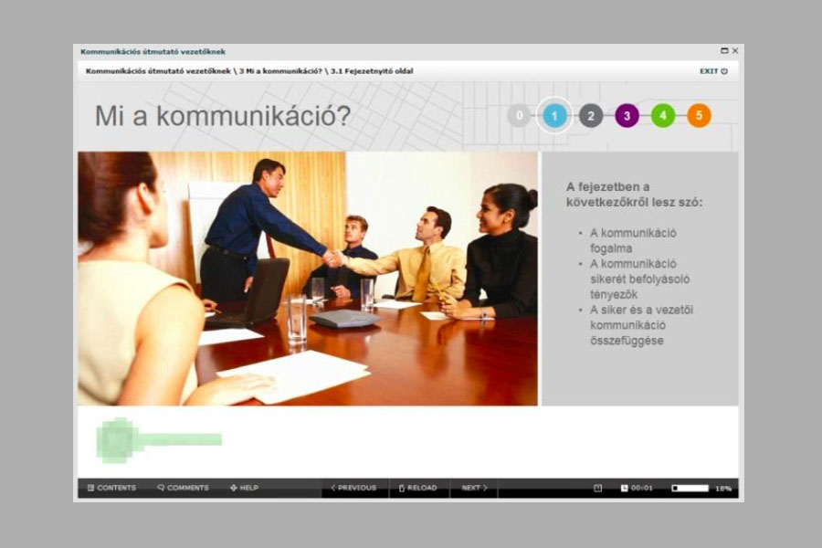 Budapest Bank – Communication training e-learning for blended learning program (2011)